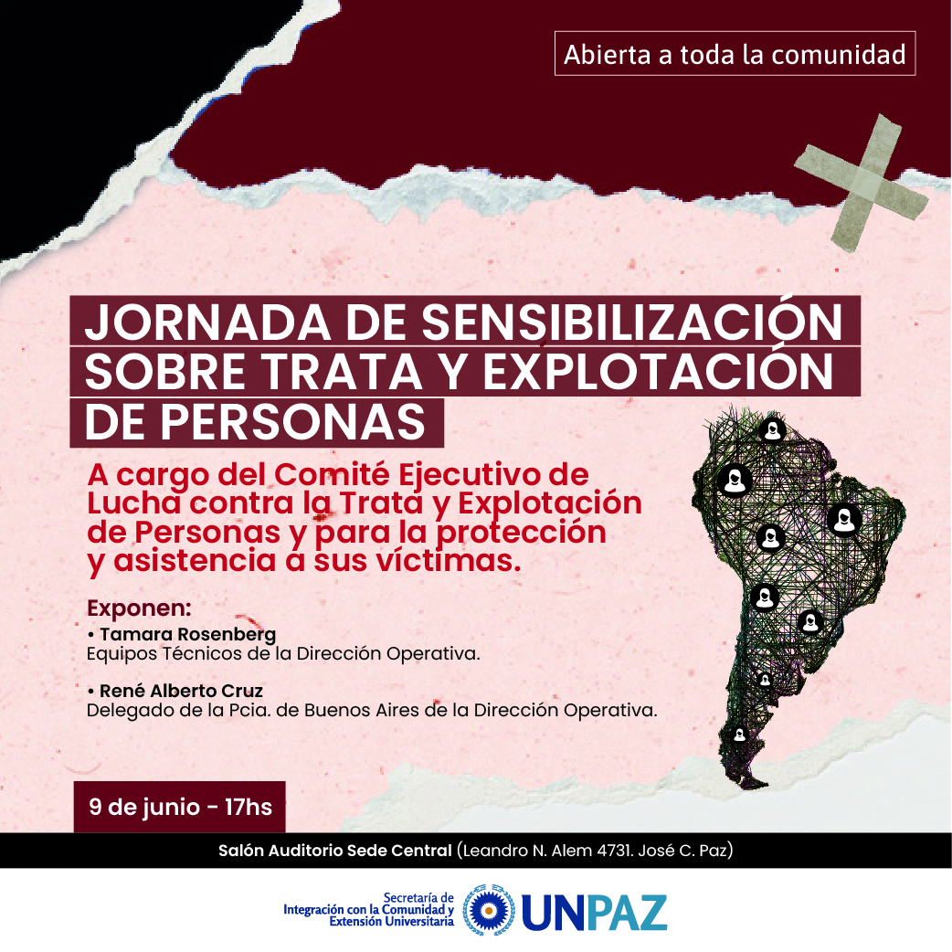 Jornada de sensibilización sobre trata y explotación de personas y sus